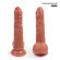 Телесный реалистичный вибратор с возвратно-поступательными движениями - 20,5 см. Телесный реалистичный вибратор с возвратно-поступательными движениями - 20,5 см.