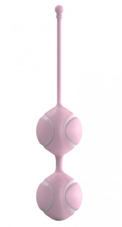 Розовые вагинальные шарики O-BALLS DUO PINK/WHITE