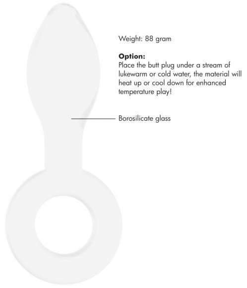 Белая анальная пробка Plugger - 11,9 см.