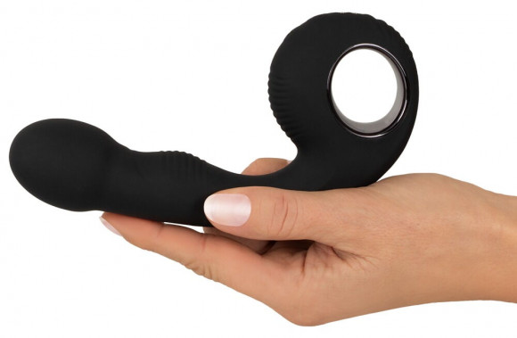 Черный силиконовый вибратор G & P-Spot Vibrator - 16,8 см.