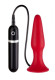 Красная силиконовая пробка с вибрацией - 12,5 см. Красная силиконовая пробка с вибрацией - 12,5 см.
