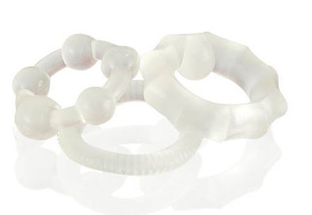 Набор из 3 прозрачных эластичных эрекционных колец Набор из 3 прозрачных эластичных эрекционных колец