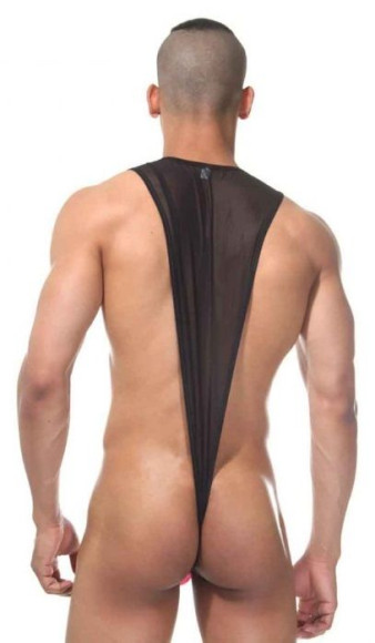 Мужское боди с контрастным гульфиком Мужское боди с контрастным гульфиком