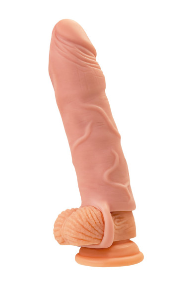 Телесная удлиняющая насадка с подхватом - 19 см. Телесная удлиняющая насадка с подхватом - 19 см.