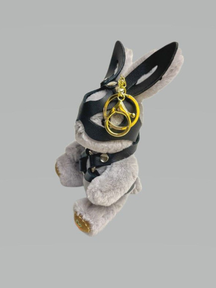 Брелок в виде БДСМ-зайчика Брелок в виде БДСМ-зайчика