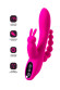 Ярко-розовый тройной вибростимулятор SPANKY - 21 см. Ярко-розовый тройной вибростимулятор SPANKY - 21 см.