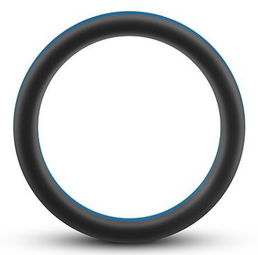Черно-синее эрекционное кольцо Silicone Go Pro Cock Ring