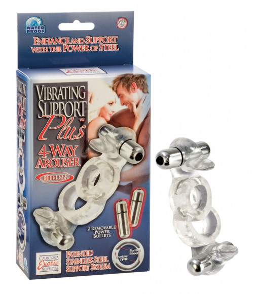 Кольцо на пенис  4 удовольствия в одном 