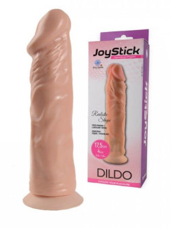 Телесный фаллоимитатор на присоске JoyStick - 17,5 см. Телесный фаллоимитатор на присоске JoyStick - 17,5 см.