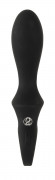 Черный вибратор для точки G с функцией расширения - 18,1 см.