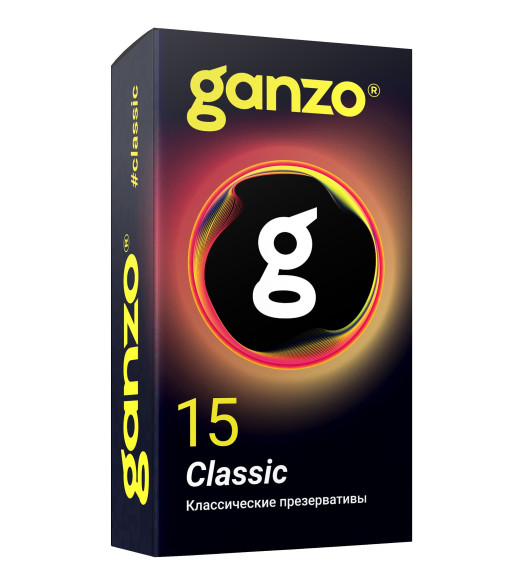 Классические презервативы с обильной смазкой Ganzo Classic - 15 шт.