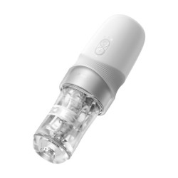 Белый автоматический мастурбатор Extra Sauce