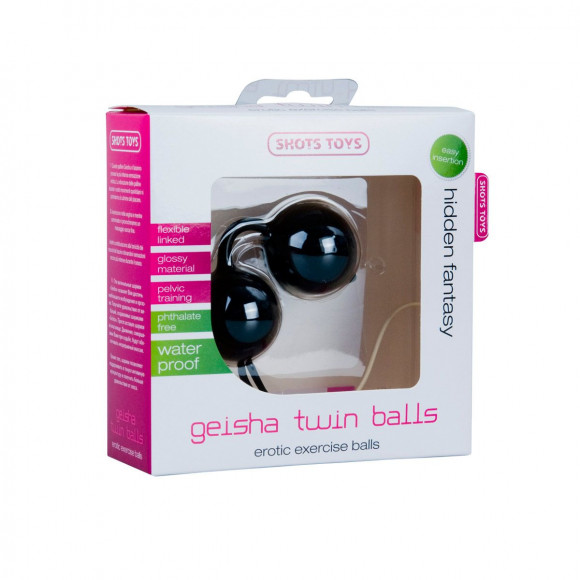 Черные вагинальные шарики Geisha 