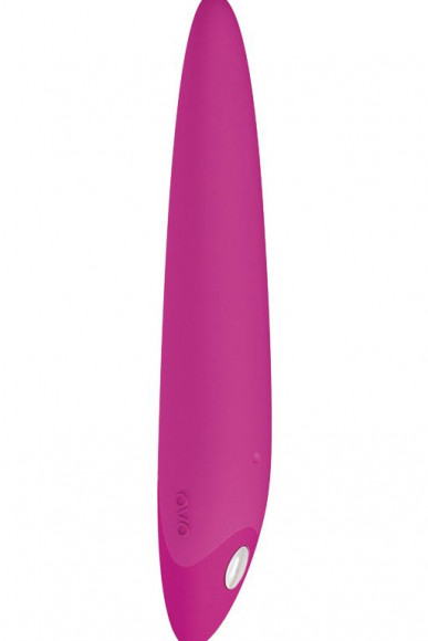 Перезаряжаемый ярко-розовый мини-вибратор D5 - 14,5 см.