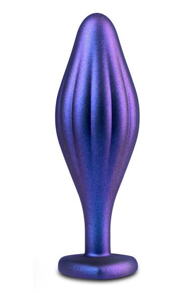 Фиолетовая анальная пробка с кристаллом-сердцем Matrix Wavy Bling Plug - 11,4 см. Фиолетовая анальная пробка с кристаллом-сердцем Matrix Wavy Bling Plug - 11,4 см.