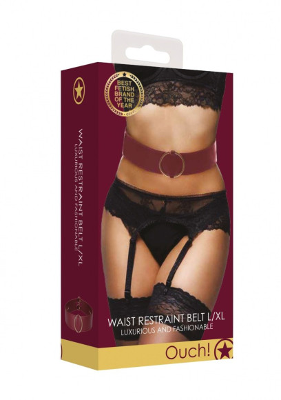 Бордовый ремень Halo Waist Belt - размер L-XL Бордовый ремень Halo Waist Belt - размер L-XL