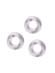 Набор из 3 гладких прозрачных эрекционных колец Набор из 3 гладких прозрачных эрекционных колец