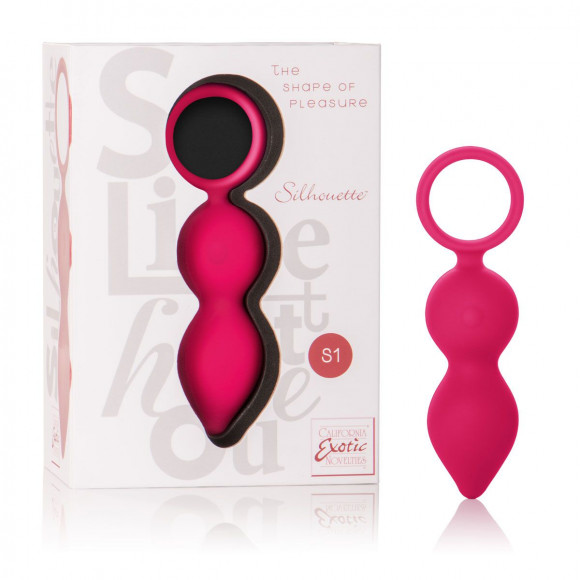 Красный анальный вибромассажер Silhouette S1 - 9 см.