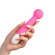 Розовый вибратор с круглой массажной головкой - 17,2 см. Розовый вибратор с круглой массажной головкой - 17,2 см.