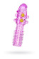 Гелевая фиолетовая насадка с шариками и шипами - 14 см. Гелевая фиолетовая насадка с шариками и шипами - 14 см.