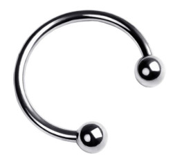 Серебристая подкова на головку пениса Серебристая подкова на головку пениса