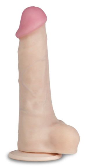 Телесный перезаряжаемый вибратор-реалистик из неоскин - 21,5 см. Телесный перезаряжаемый вибратор-реалистик из неоскин - 21,5 см.