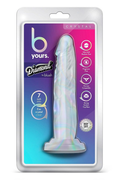 Прозрачный фаллоимитатор-реалистик Crystal - 19 см. Прозрачный фаллоимитатор-реалистик Crystal - 19 см.