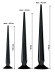 Набор из 3 длинных анальных пробок Super Long Flexible Butt Plug Set Набор из 3 длинных анальных пробок Super Long Flexible Butt Plug Set