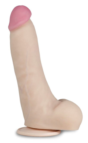 Телесный перезаряжаемый вибратор-реалистик из неоскин - 22,5 см. Телесный перезаряжаемый вибратор-реалистик из неоскин - 22,5 см.