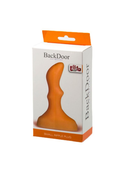 Оранжевый анальный стимулятор Small ripple plug flash - 10 см. Оранжевый анальный стимулятор Small ripple plug flash - 10 см.