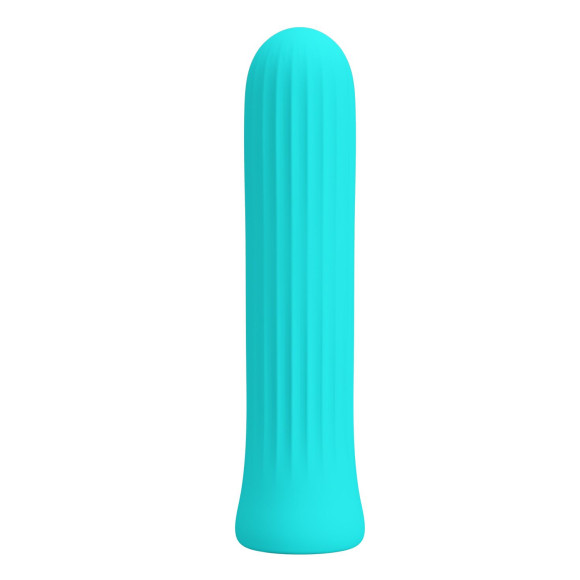 Аквамариновый мини-вибратор Blanche - 10 см. Аквамариновый мини-вибратор Blanche - 10 см.