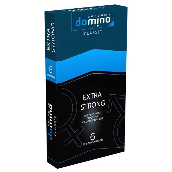 Суперпрочные презервативы DOMINO Classic Extra Strong - 6 шт. Суперпрочные презервативы DOMINO Classic Extra Strong - 6 шт.