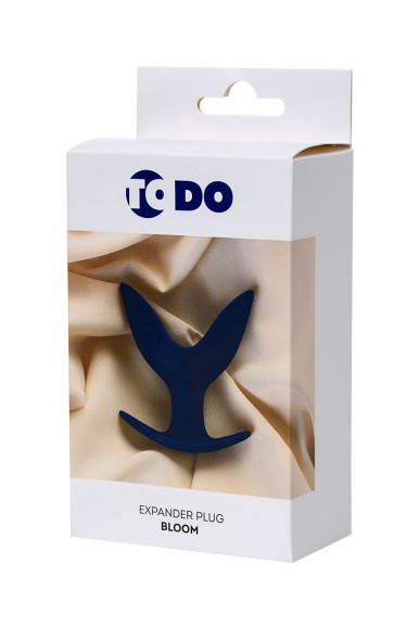 Синяя силиконовая расширяющая анальная втулка Bloom - 9,5 см. Синяя силиконовая расширяющая анальная втулка Bloom - 9,5 см.