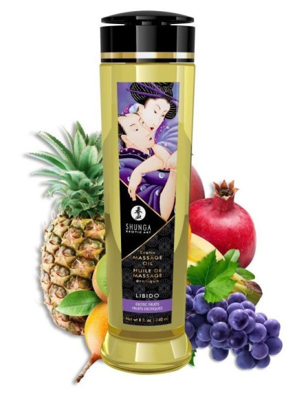 Массажное масло Libido Exotic Fruits с ароматом экзотических фруктов - 240 мл. Массажное масло Libido Exotic Fruits с ароматом экзотических фруктов - 240 мл.