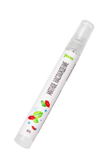 Охлаждающе-возбуждающий оральный спрей Yovee «Мятное наслаждение» со вкусом мяты - 10 мл. Охлаждающе-возбуждающий оральный спрей Yovee «Мятное наслаждение» со вкусом мяты - 10 мл.