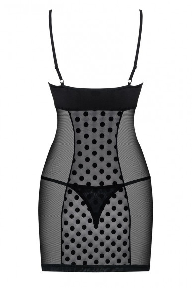 Облегающая сорочка в горошек Dotina