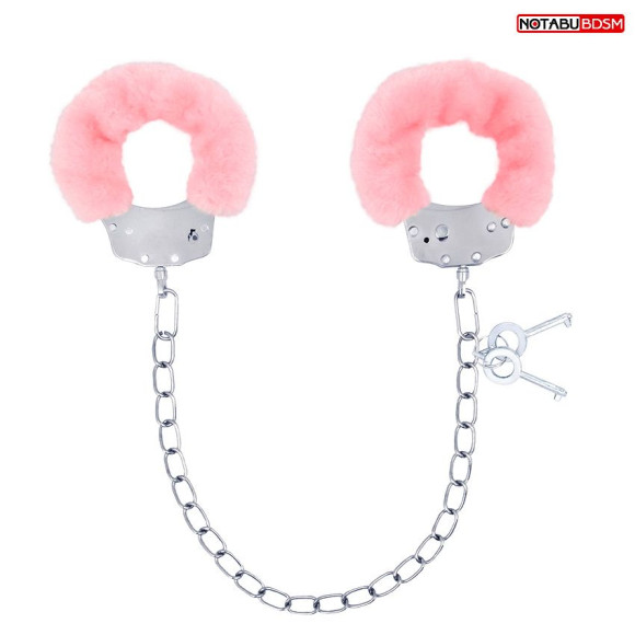 Металлические оковы с мягкой нежно-розовой опушкой Металлические оковы с мягкой нежно-розовой опушкой