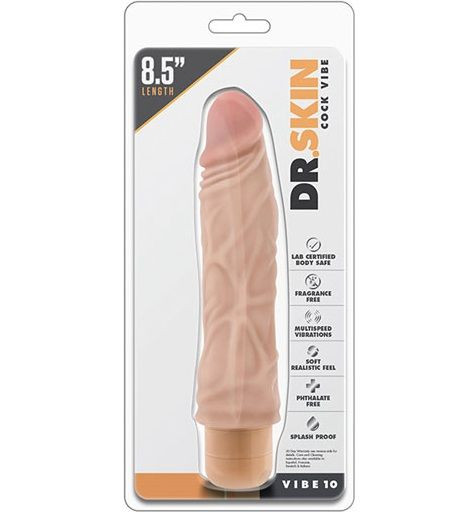 Телесный вибратор-реалистик Cock Vibe 10 - 21,6 см. Телесный вибратор-реалистик Cock Vibe 10 - 21,6 см.
