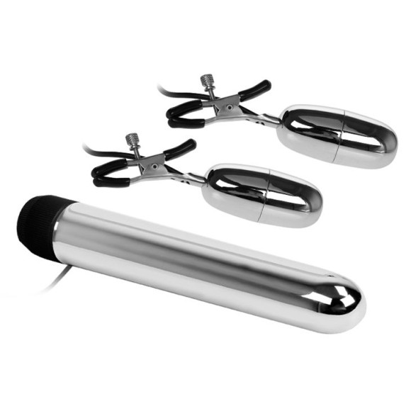 Набор из вибратора и вибростимуляторов для груди Набор из вибратора и вибростимуляторов для груди