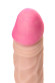 Телесный реалистичный фаллоимитатор для фистинга на присоске - 28 см.