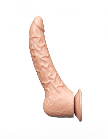Фаллоимитатор-реалистик на присоске - 19,5 см.