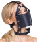 Черный намордник с кляпом-шаром Head Harness With A Gag
