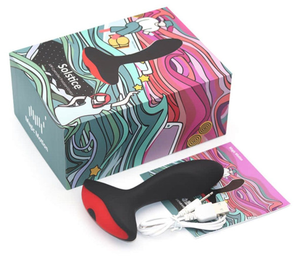 Чёрный массажер простаты Solstice Чёрный массажер простаты Solstice