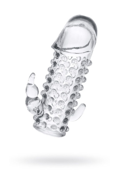 Гелевая прозрачная насадка с 2 отростками - 13 см. Гелевая прозрачная насадка с 2 отростками - 13 см.