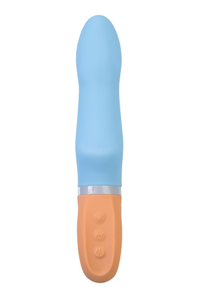 Голубой силиконовый вибратор Bluebell - 18,5 см. Голубой силиконовый вибратор Bluebell - 18,5 см.