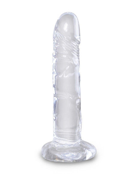 Прозрачный фаллоимитатор King Cock Clear 6 Cock - 18,4 см. Прозрачный фаллоимитатор King Cock Clear 6 Cock - 18,4 см.