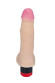 Реалистичный фаллоимитатор с вибрацией и мошонкой - 20,2 см. Реалистичный фаллоимитатор с вибрацией и мошонкой - 20,2 см.