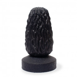 Чёрный анальный стимулятор  Шишечка 