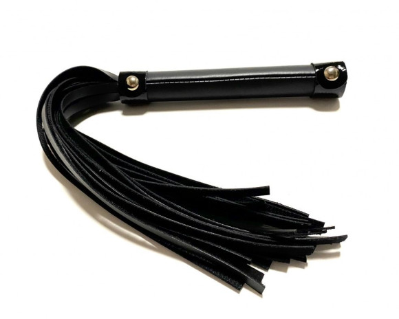 Черная плеть из эко-кожи - 42 см. Черная плеть из эко-кожи - 42 см.