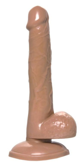 Коричневый фаллоимитатор-реалистик Delion - 20,5 см. Коричневый фаллоимитатор-реалистик Delion - 20,5 см.